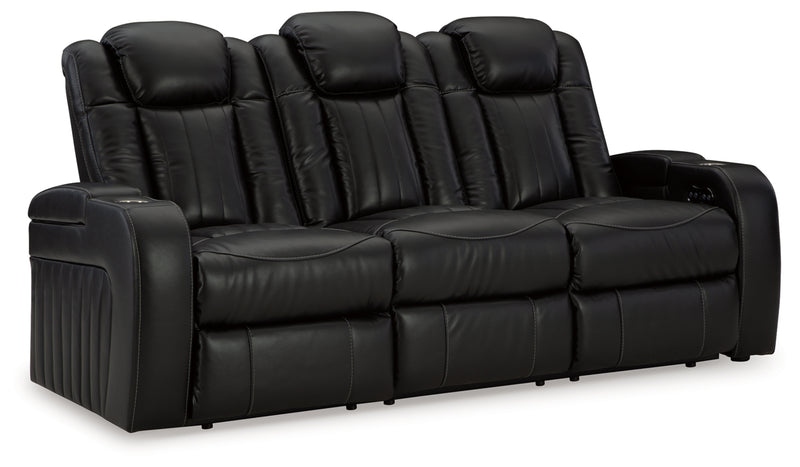 Caveman Den Power Reclining Sofa with Adjustable Headrest