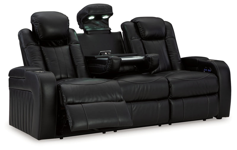 Sofá reclinable eléctrico Caveman Den con reposacabezas ajustable
