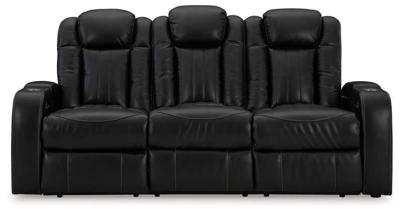Sofá reclinable eléctrico Caveman Den con reposacabezas ajustable