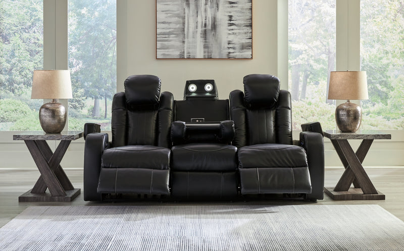 Sofá reclinable eléctrico Caveman Den con reposacabezas ajustable