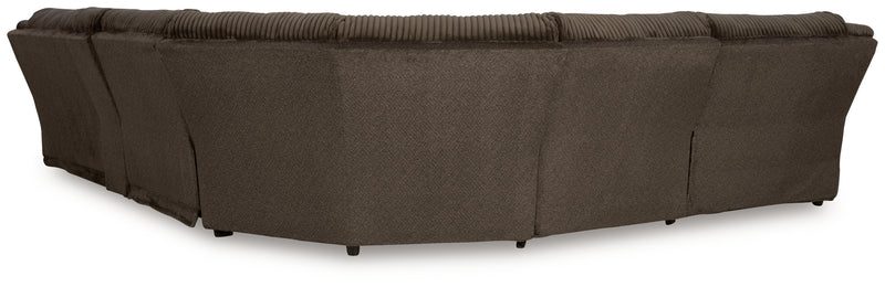 Seccional Reclinable de Primera Clase de 6 Piezas con Chaise
