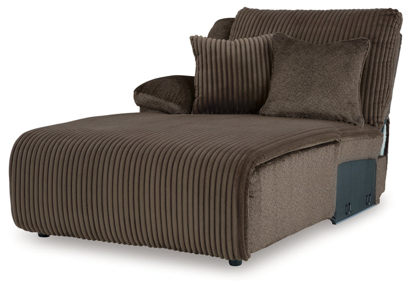 Seccional reclinable de primera línea de 4 piezas con chaise longue