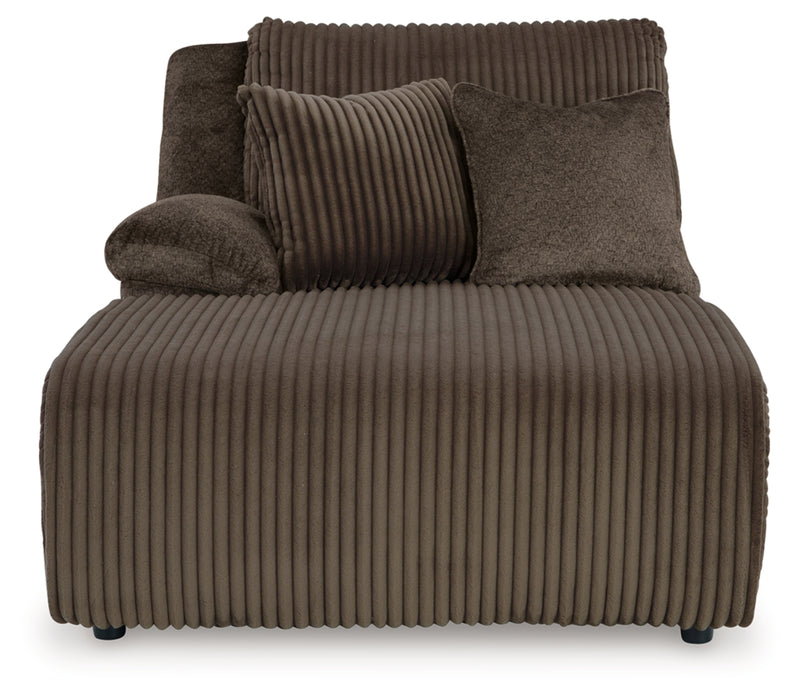 Seccional reclinable de primera línea de 4 piezas con chaise longue