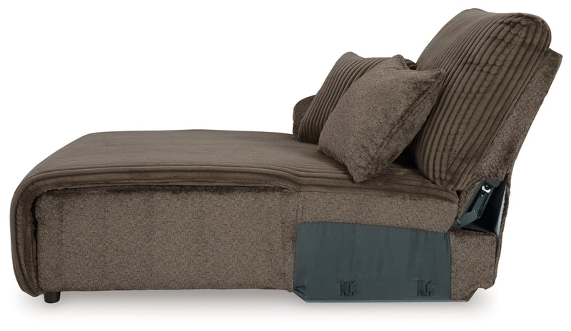 Seccional reclinable de primera línea de 4 piezas con chaise longue