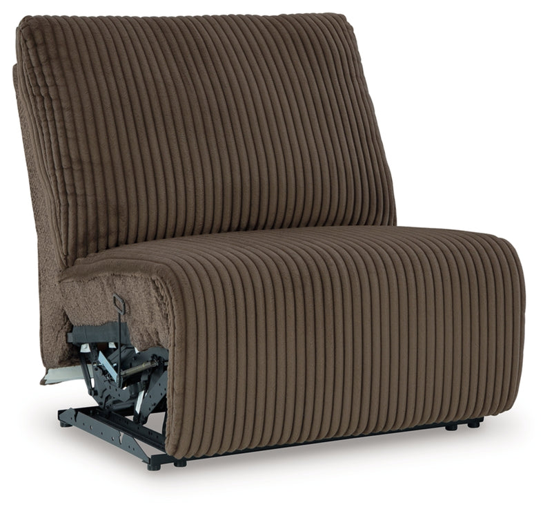 Seccional reclinable de primera línea de 4 piezas con chaise longue