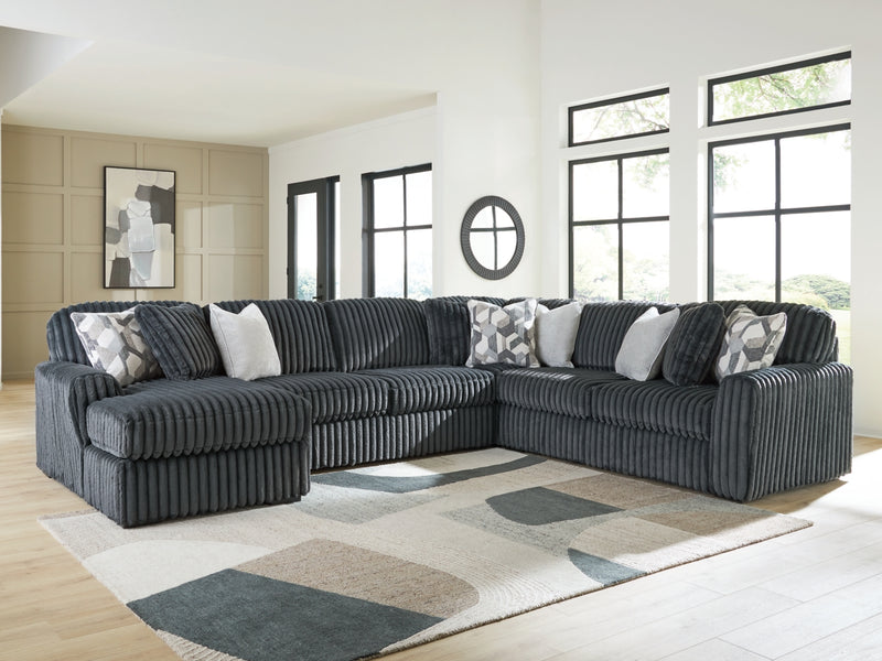 Seccional de 4 piezas Midnight-Madness con chaise longue
