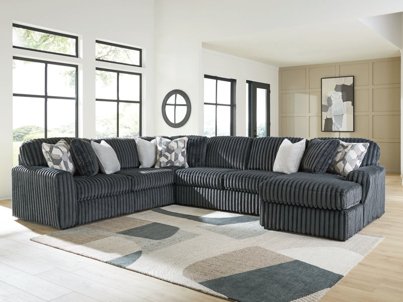 Seccional de 4 piezas Midnight-Madness con chaise longue