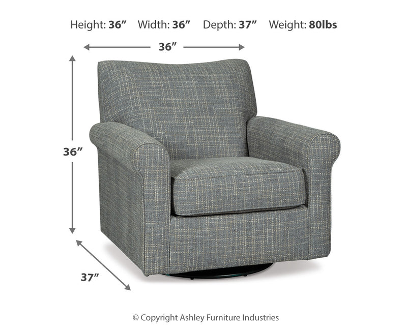 Sillón decorativo Renley giratorio y reclinable
