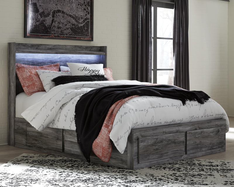Cama con paneles Baystorm con 4 cajones de almacenamiento