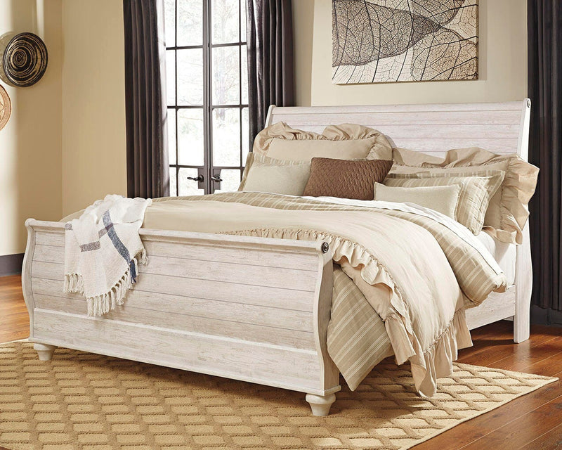 Willowton Sleigh Bed