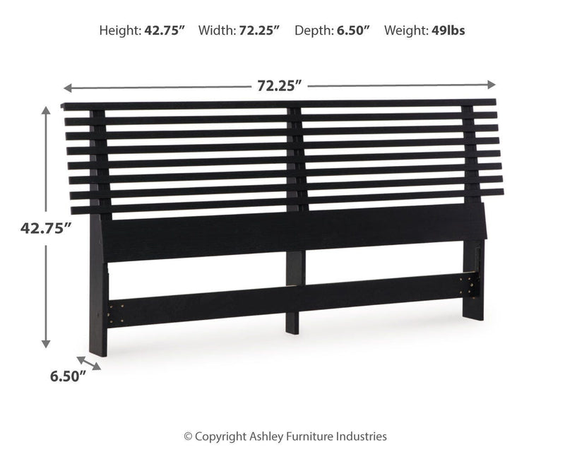 Danziar Slat Headboard Bedroom Set