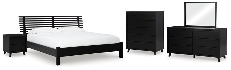 Danziar Slat Panel Bed Bedroom Set