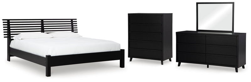 Danziar Slat Panel Bed Bedroom Set
