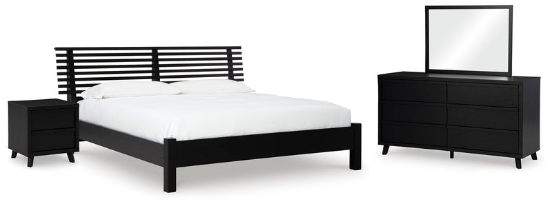 Danziar Slat Panel Bed Bedroom Set