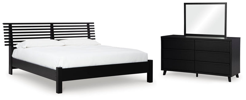 Danziar Slat Panel Bed Bedroom Set