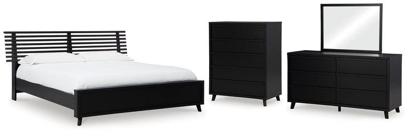 Danziar Slat Panel Bed Bedroom Set