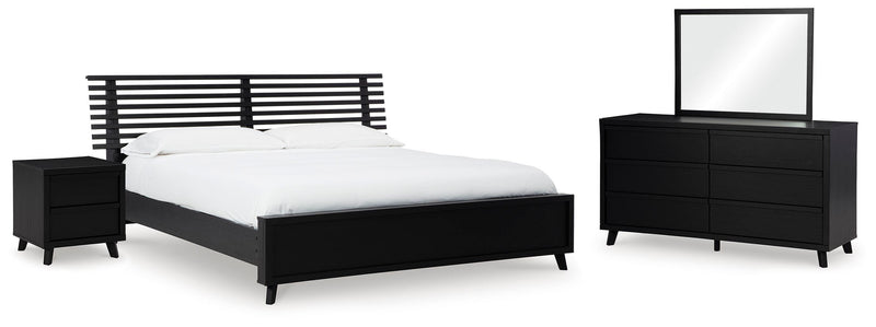 Danziar Slat Panel Bed Bedroom Set