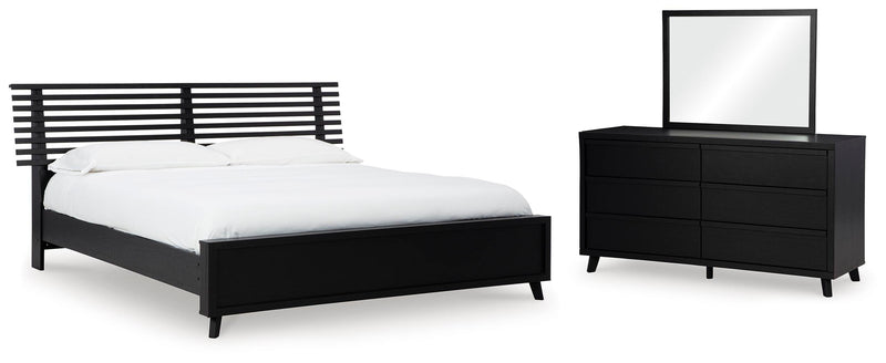 Danziar Slat Panel Bed Bedroom Set