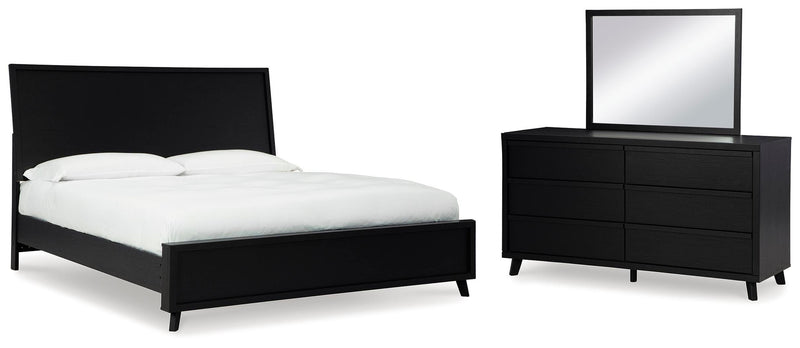 Juego de dormitorio con cama panel Danziar