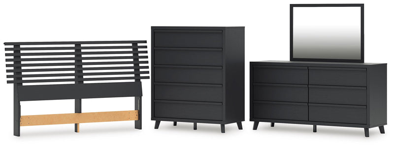 Danziar Slat Headboard Bedroom Set