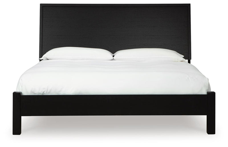 Juego de dormitorio con cama panel Danziar