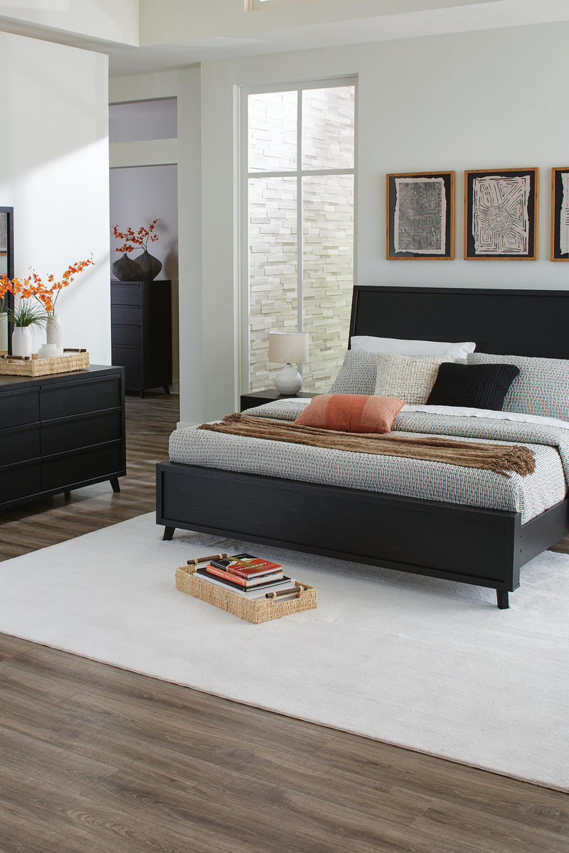 Juego de dormitorio con cama panel Danziar
