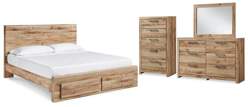 Hyanna Panel Storage Bed Bedroom Set