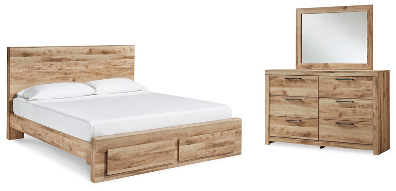 Hyanna Panel Storage Bed Bedroom Set
