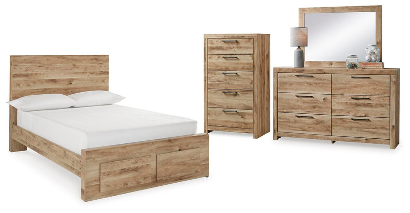 Hyanna Panel Storage Bed Bedroom Set