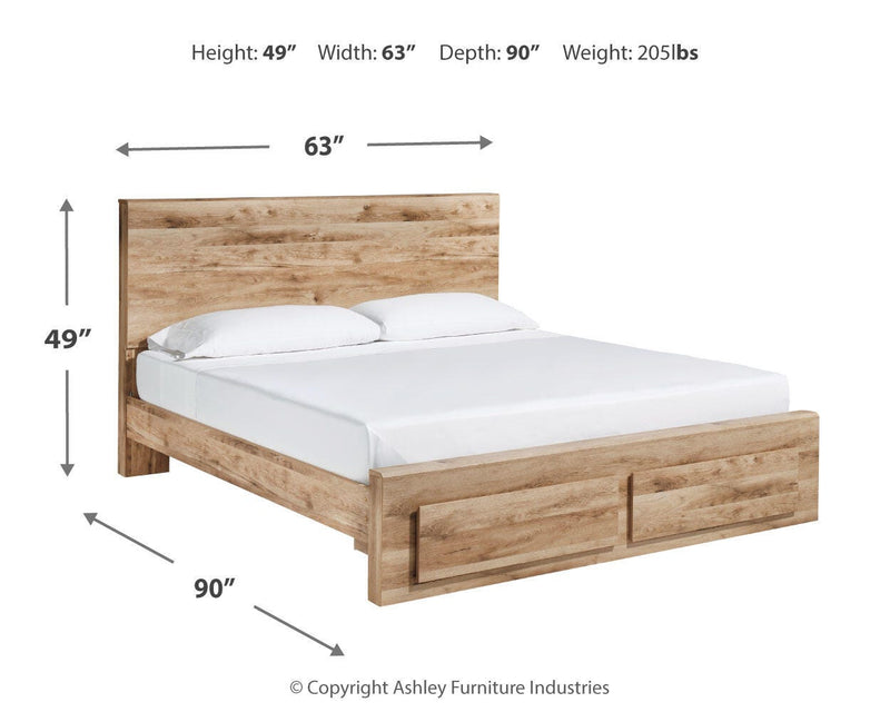 Hyanna Panel Storage Bed Bedroom Set