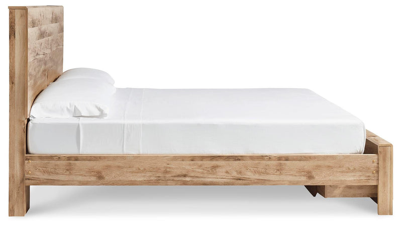 Cama con almacenaje en el cabecero Hyanna