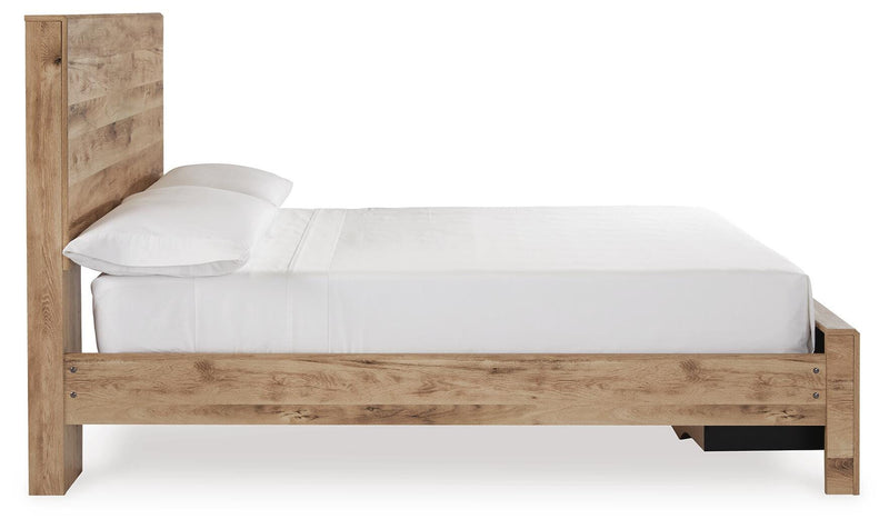 Cama con almacenaje en el cabecero Hyanna