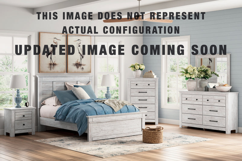 Makidern Panel Bed. Dresser Bedroom Set