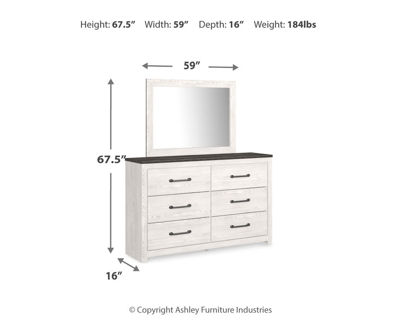 Gerridan Dresser and Mirror