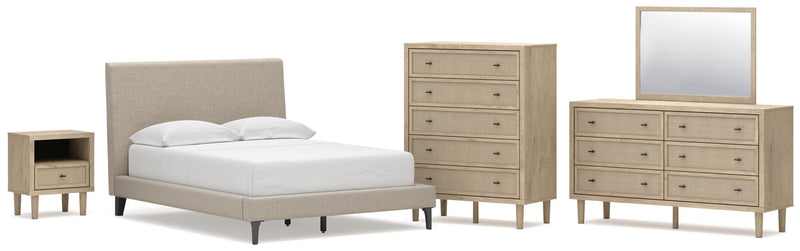 Cielden Upholstered Bed Bedroom Set