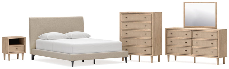 Cielden Upholstered Bed Bedroom Set