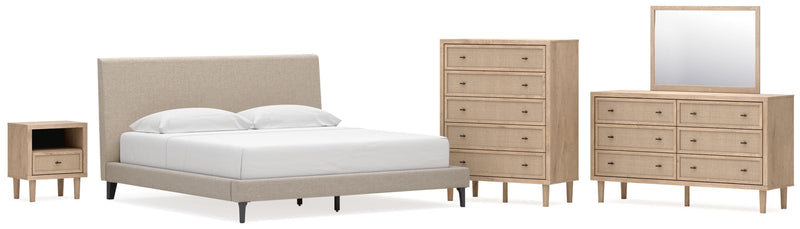 Cielden Upholstered Bed Bedroom Set