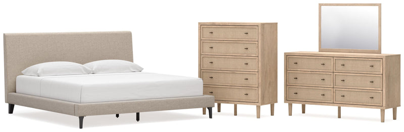 Cielden Upholstered Bed Bedroom Set