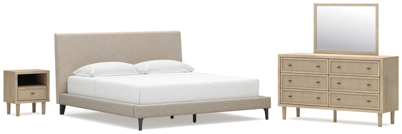 Cielden Upholstered Bed Bedroom Set