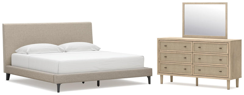 Cielden Upholstered Bed Bedroom Set