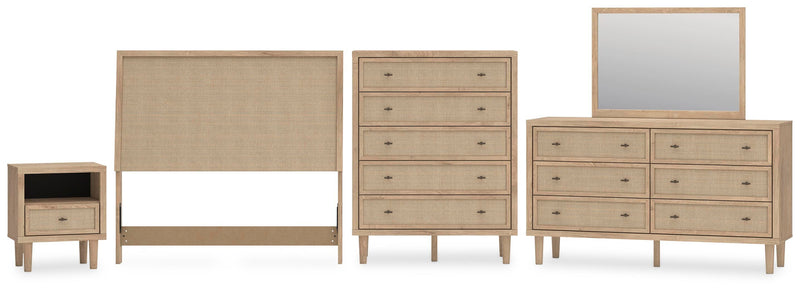 Cielden Upholstered Panel Bed Bedroom Set