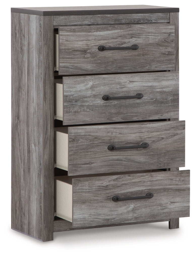 Cómoda Bronyan de cuatro cajones