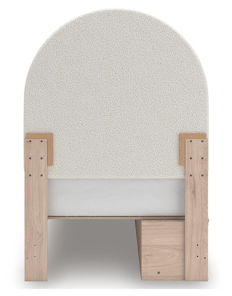 Shapella Upholstered Panel Bed with Storage