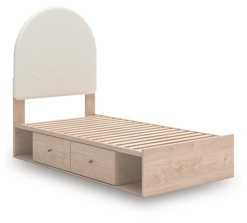 Shapella Upholstered Panel Bed with Storage