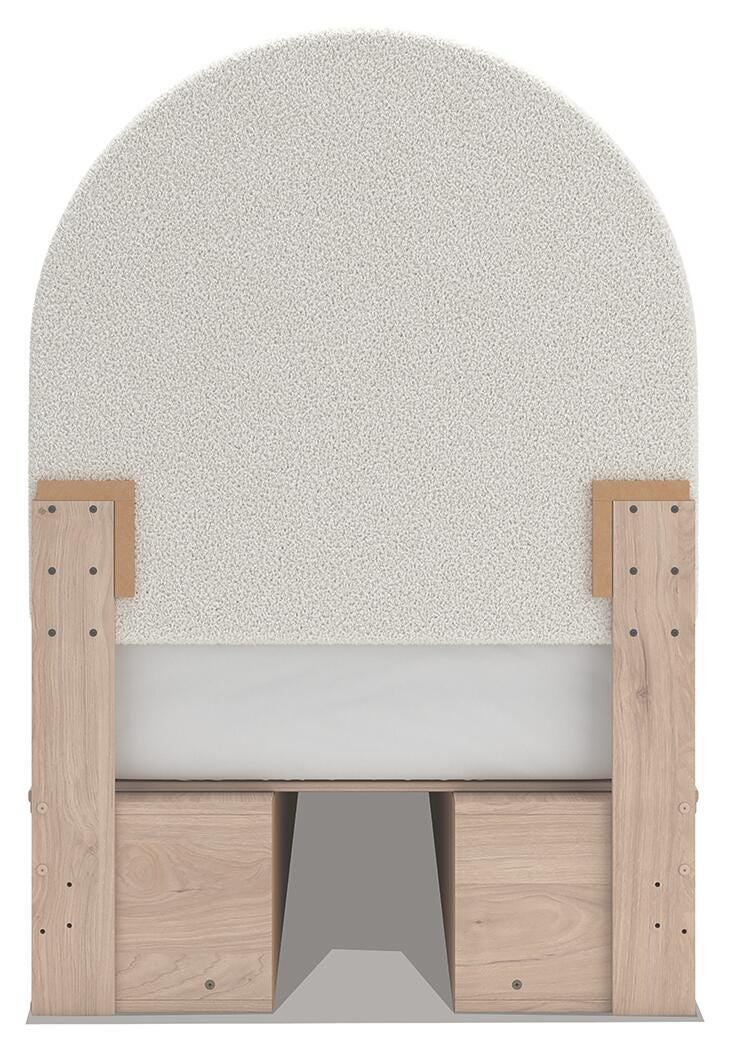 Shapella Upholstered Panel Bed with Storage
