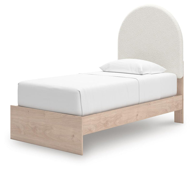 Cama Shapella tapizada con paneles