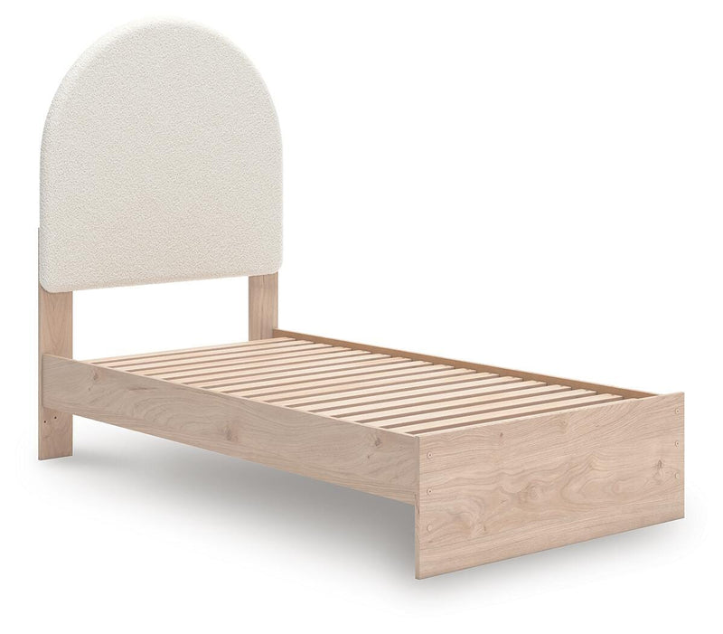 Cama Shapella tapizada con paneles