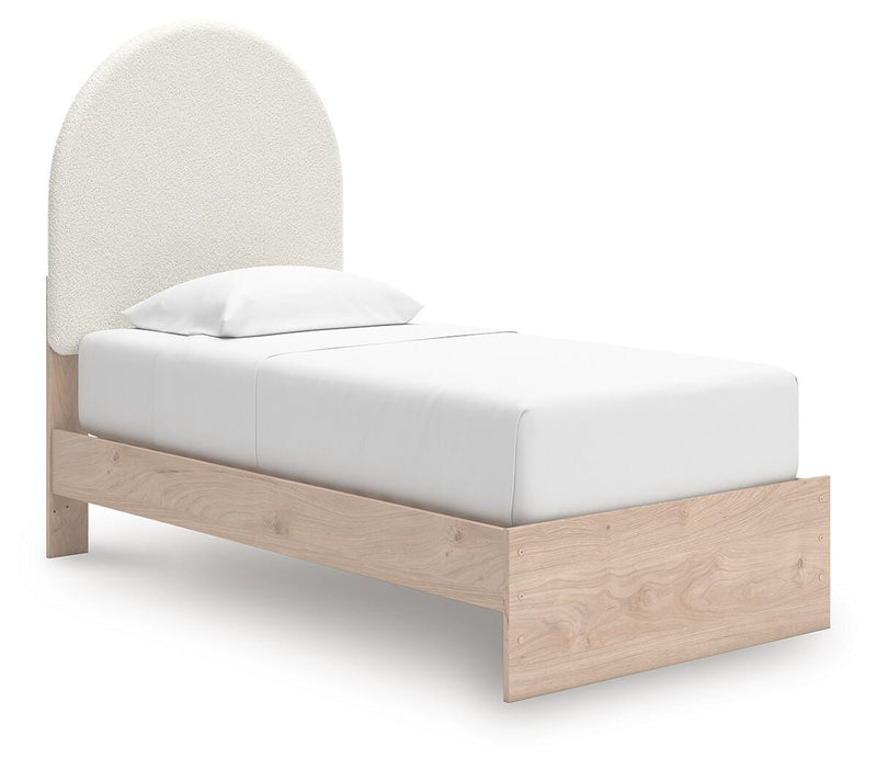 Cama Shapella tapizada con paneles