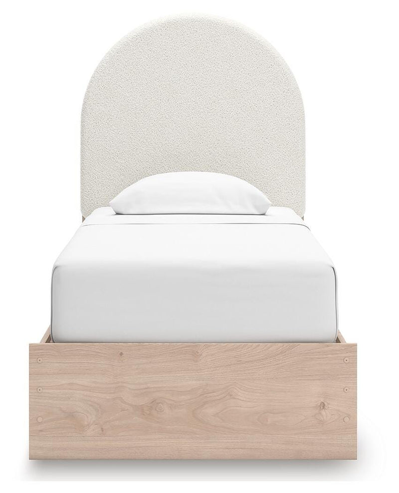 Cama Shapella tapizada con paneles