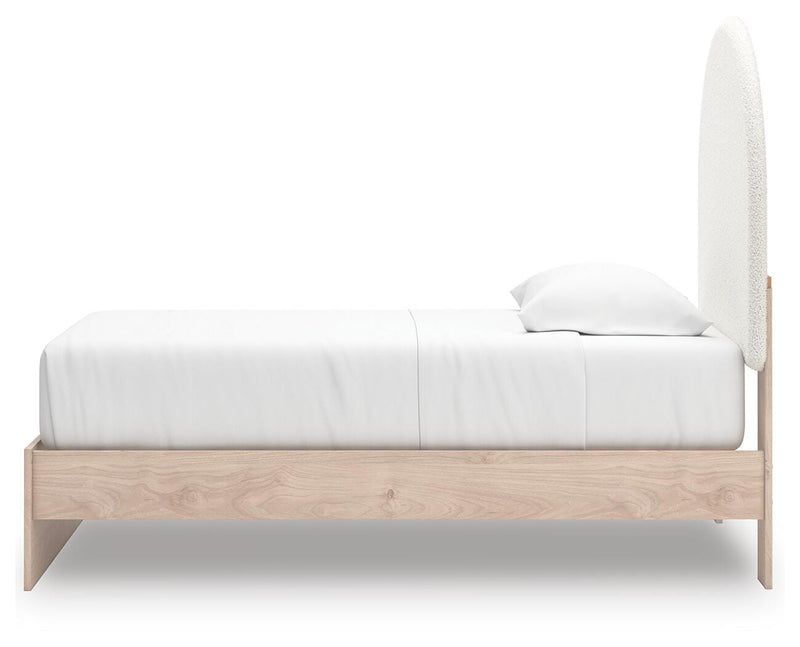 Cama Shapella tapizada con paneles